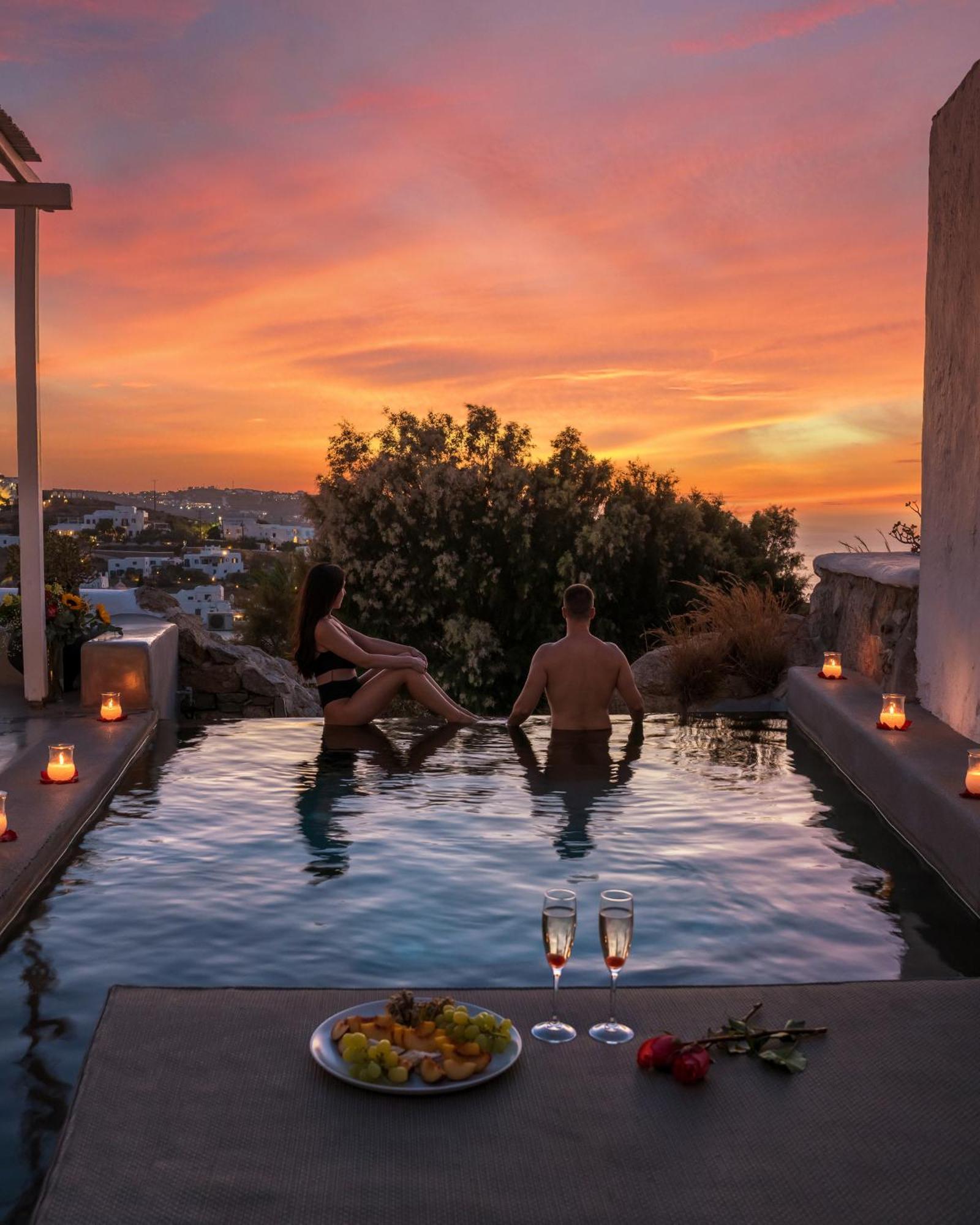 Ostraco Suites Mykonos Town Kültér fotó